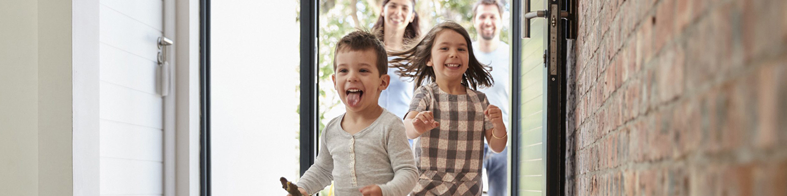 Bambini felici in azienda